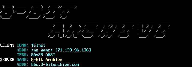 8-Bit Archive: its own screen, 14 rows
