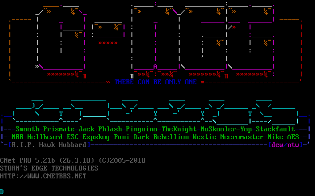 aBSiNTHE BBS: its own screen, 25 rows
