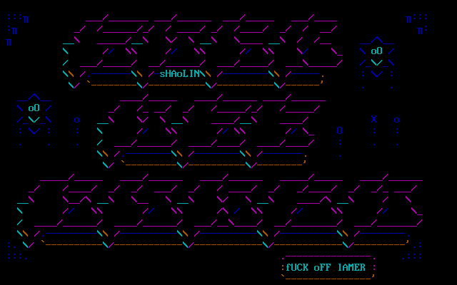 aBSiNTHE BBS: screen 2, 25 rows