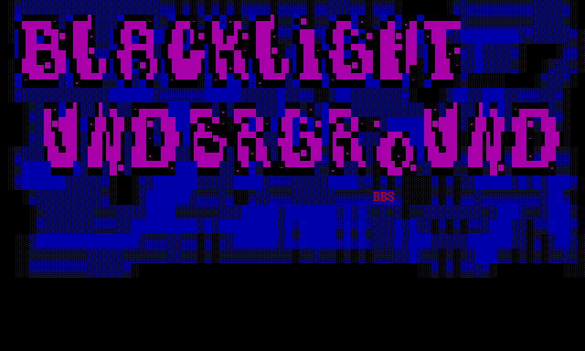 Blacklight Underground: its own screen, 24 rows