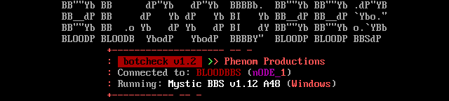 BLOODBBS: screen 2, 9 rows