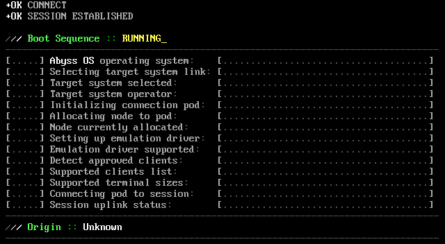 Bottomless Abyss BBS: screen 2, 22 rows