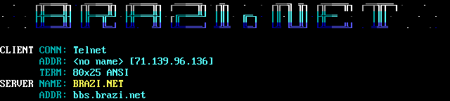 Brazi.net: its own screen, 9 rows