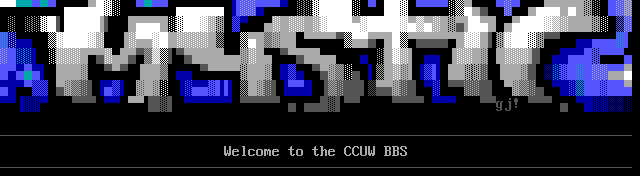 CCUW BBS: its own screen, 11 rows