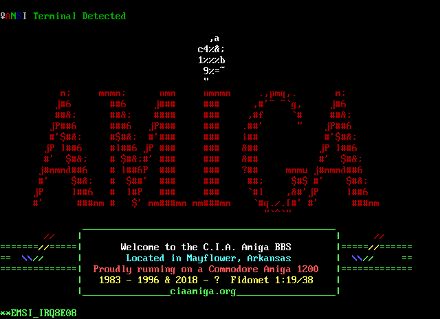 CIA Amiga: screen 1, 29 rows