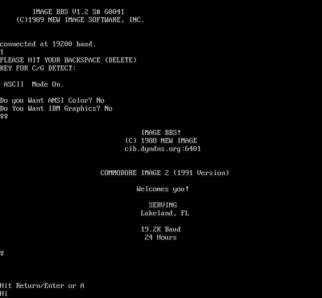 Commodore Image II: its own screen, 37 rows