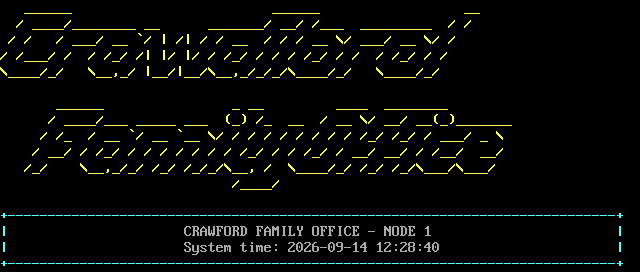 Crawford Family Office: its own screen, 17 rows