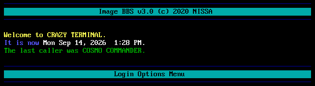 Crazy Terminal: its own screen, 11 rows