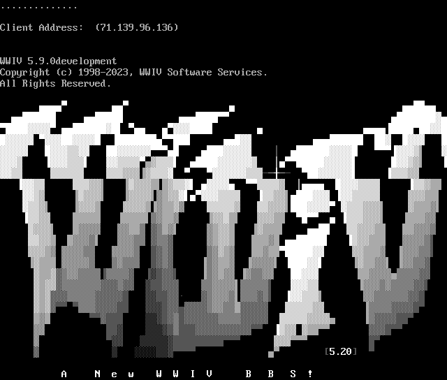 Eagle’s Dare BBS: its own screen, 34 rows