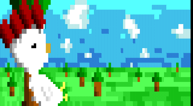 Electronic Chicken: screen 1, 22 rows