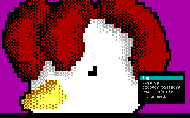 Electronic Chicken: its own screen, 25 rows