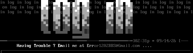 Error 1202 BBS: screen 2, 11 rows