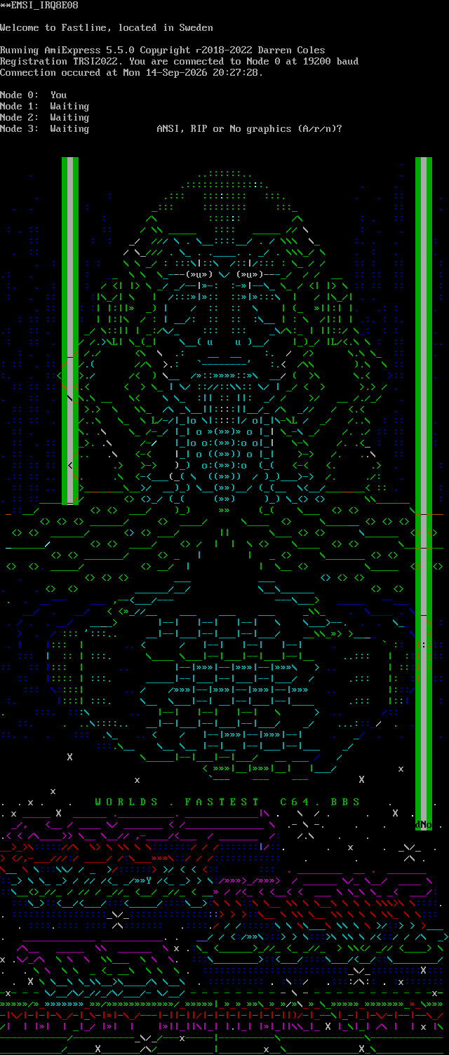 Fastline: its own screen, 94 rows