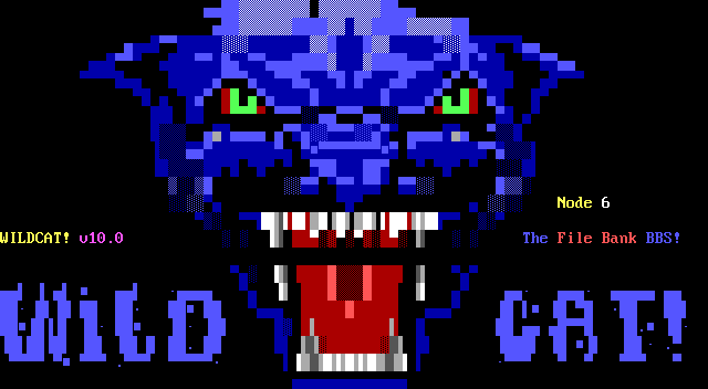 File Bank BBS: its own screen, 22 rows