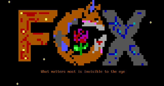 Fox-BBS: its own screen, 21 rows