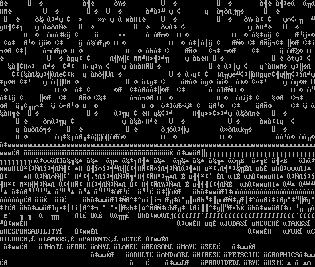 Fria Bad BBS: its own screen, 34 rows
