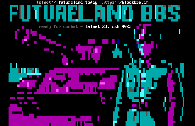 Futureland: its own screen, 26 rows