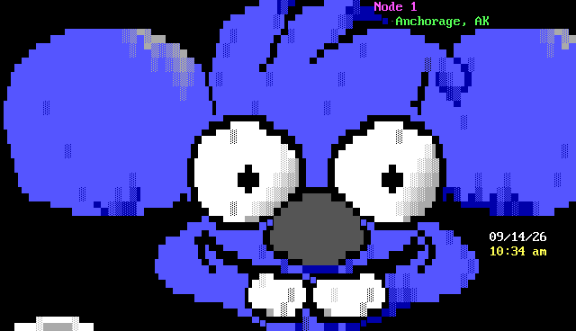 Ice Castle BBS: its own screen, 23 rows