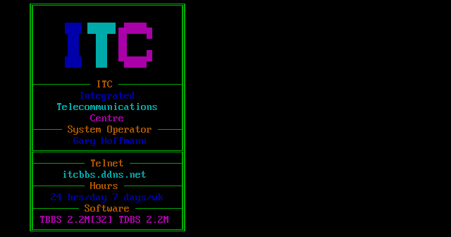 Integrated Telecommunications Centre: its own screen, 21 rows