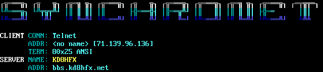 KD8HFX: its own screen, 9 rows