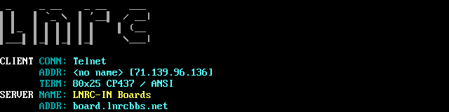 LNRC-IN Boards: screen 1, 10 rows
