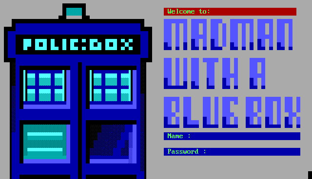 Madman with a Blue Box: its own screen, 23 rows
