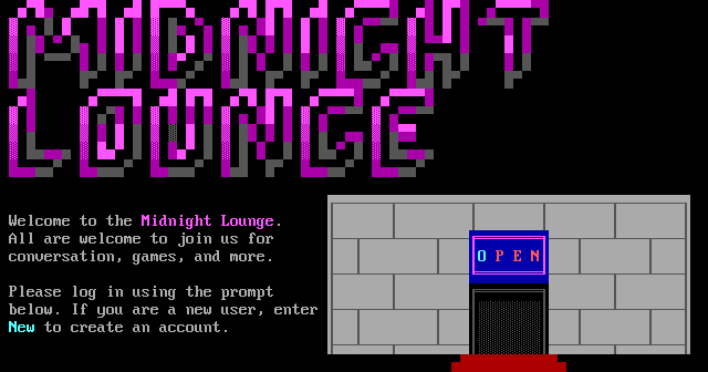 Midnight Lounge: its own screen, 21 rows