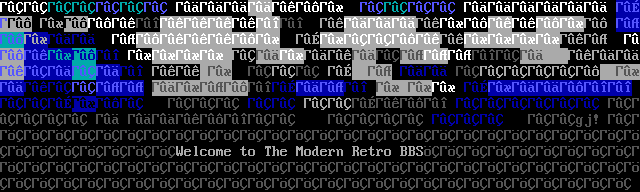 Modern Retro, The: its own screen, 12 rows