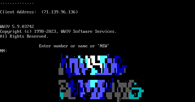 Mystic Rhythms BBS: its own screen, 21 rows