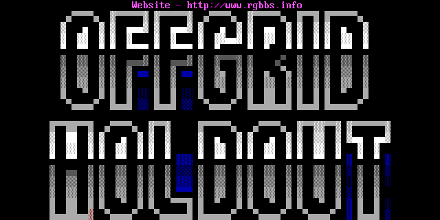 Offgrid Holdout BBS: screen 1, 20 rows
