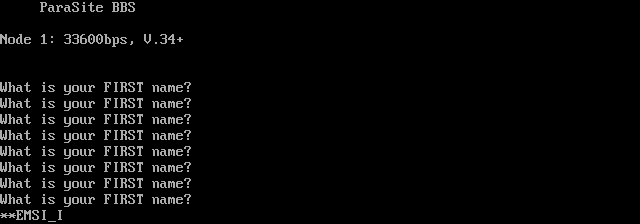 Parasite: its own screen, 14 rows