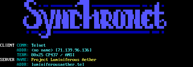 Project Luminiferous Aether: its own screen, 14 rows