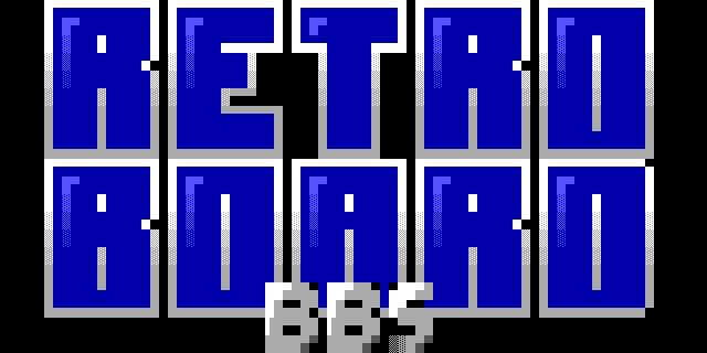 RetroBoard BBS: its own screen, 20 rows