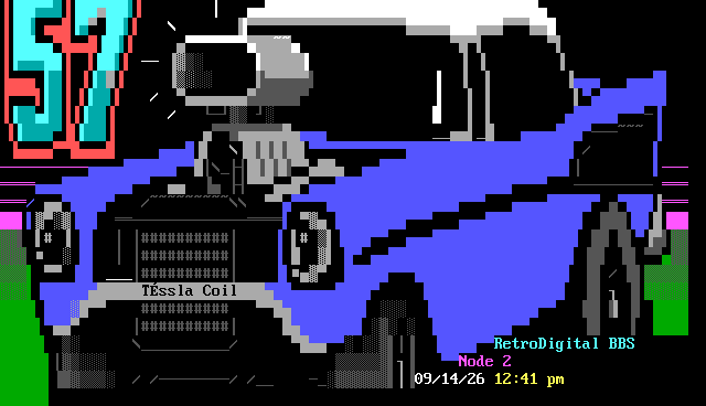 RetroDigital BBS: screen 1, 23 rows
