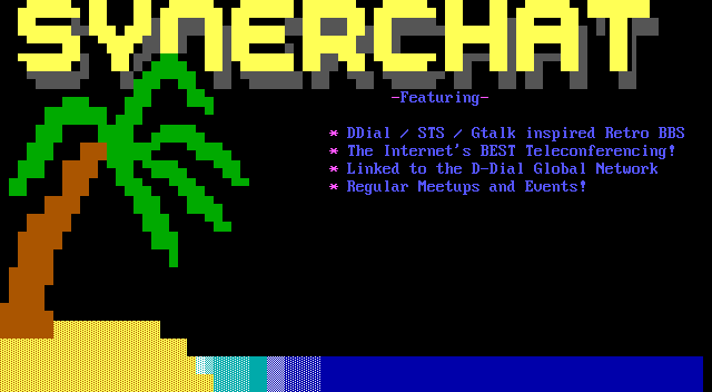 Synerchat: its own screen, 22 rows