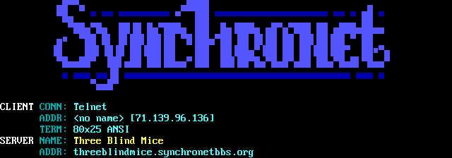 Three Blind Mice: its own screen, 14 rows