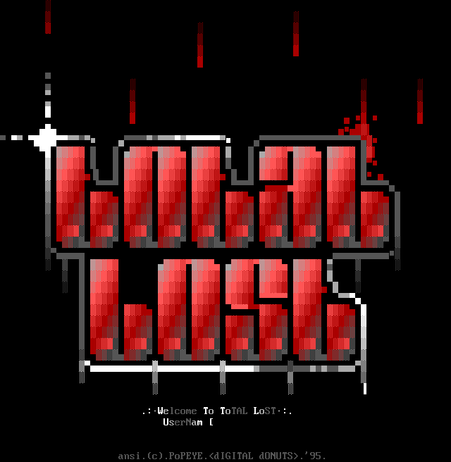 ToTAL LoST BBS: its own screen, 41 rows