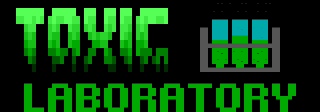 Toxic Laboratory BBS: its own screen, 14 rows