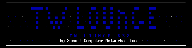 TW Lounge BBS: its own screen, 10 rows