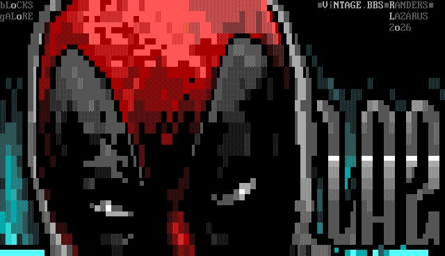 V1ntage BBS: its own screen, 23 rows