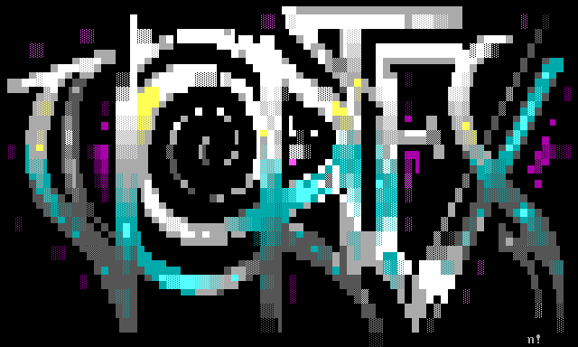 Vortex BBS (1): its own screen, 24 rows