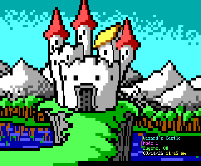 Wizard’s Castle: its own screen, 33 rows
