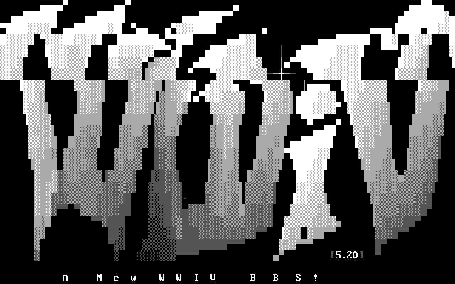 Wretched Beagle BBS: its own screen, 25 rows