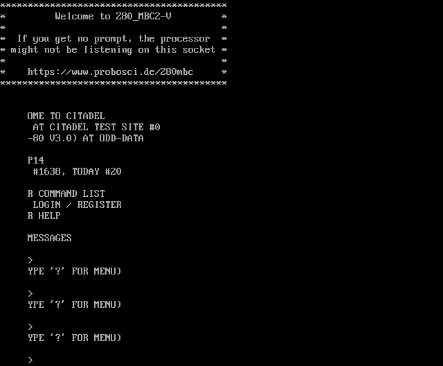 Z80: its own screen, 33 rows